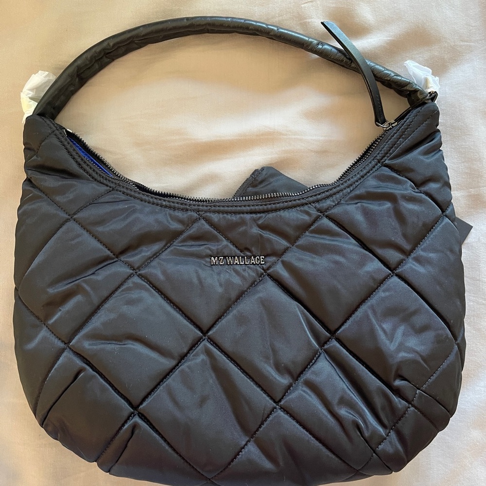MZ Wallace Black Quilted Shoulder Bag